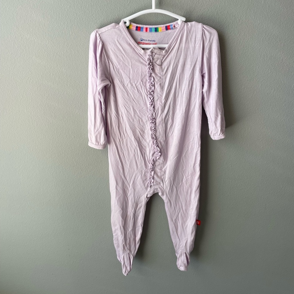 Magnetic Me Modal Lilac Color Sleeper with Ruffles and Magnetic Closures